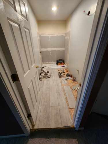 Bathroom Renovation Work in Progress