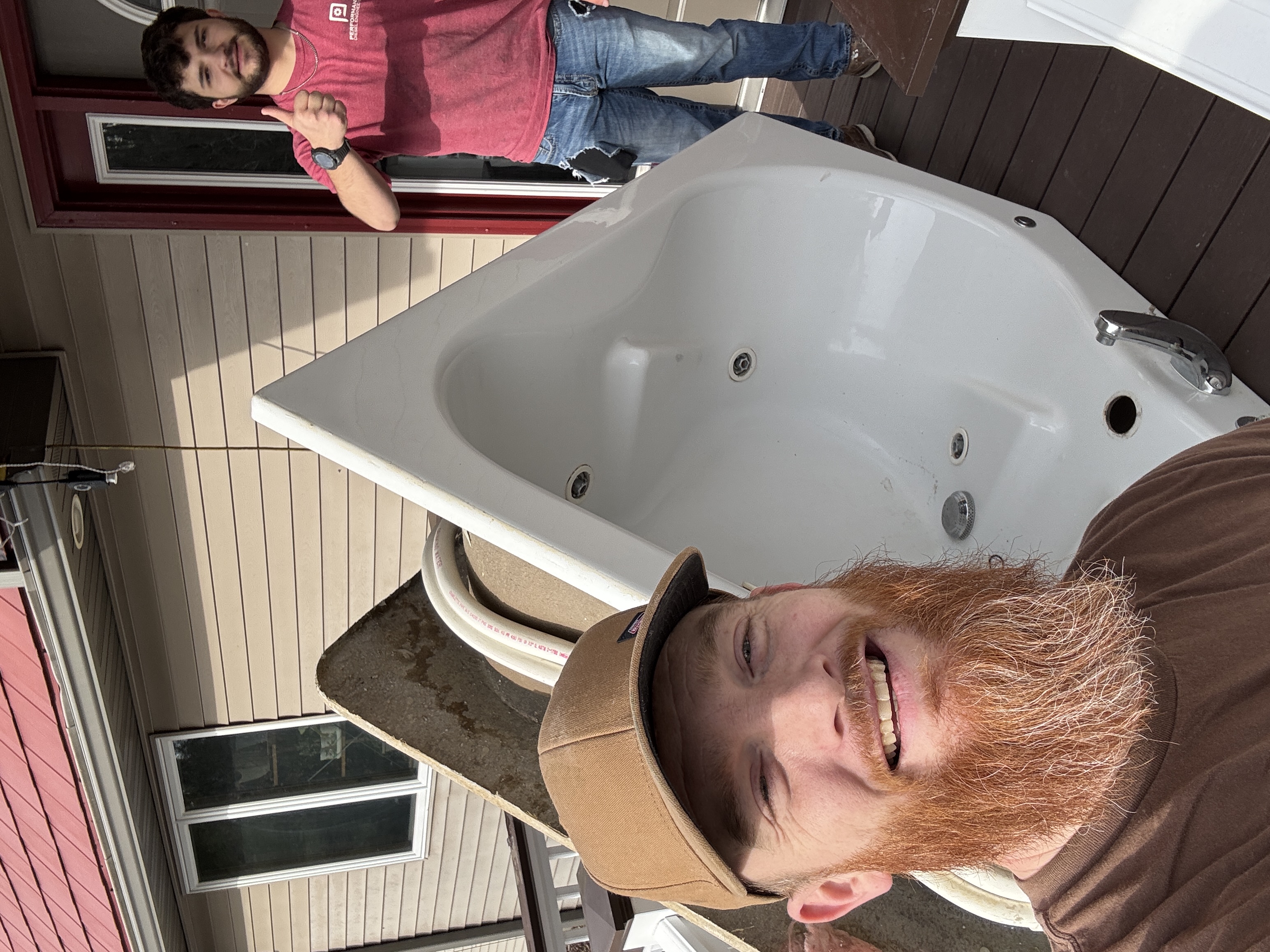 Bathtub Installation Team at Work